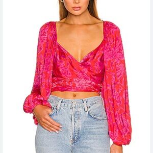 Jen’s Pirate Booty Floral Wrap Top
